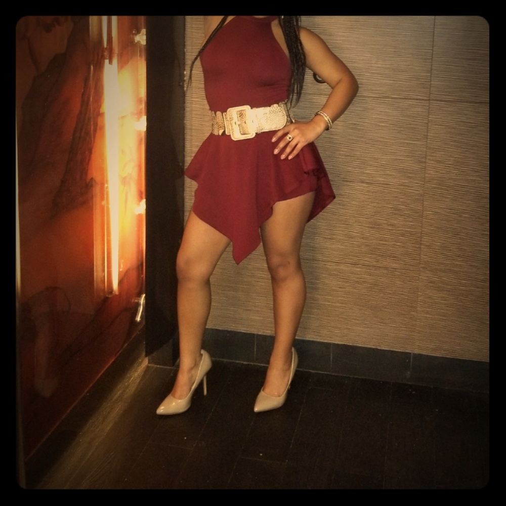 Wine Red dress